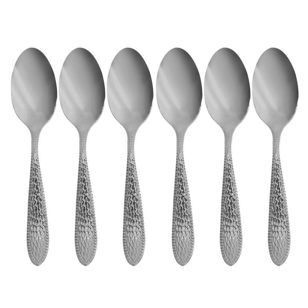 Stainless Steel Tableware Tea Spoon Kitchen Utensils Set of 6 Pcs 14.5 cm