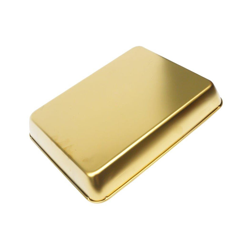 Stainless Steel Gold Plated Baking Tray Rectangular Deep 25 cm