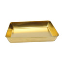 Stainless Steel Gold Plated Baking Tray Rectangular Deep 25 cm