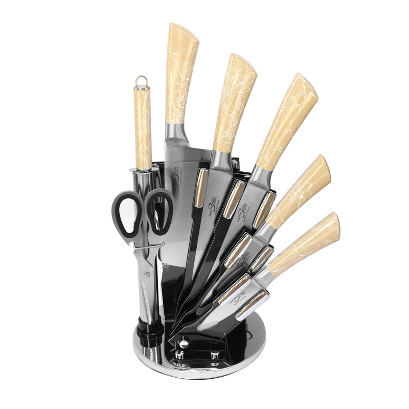 Premium Quality Stainless Steel Chef Kitchen Knife Set of 7 Pcs Mosaic Handle