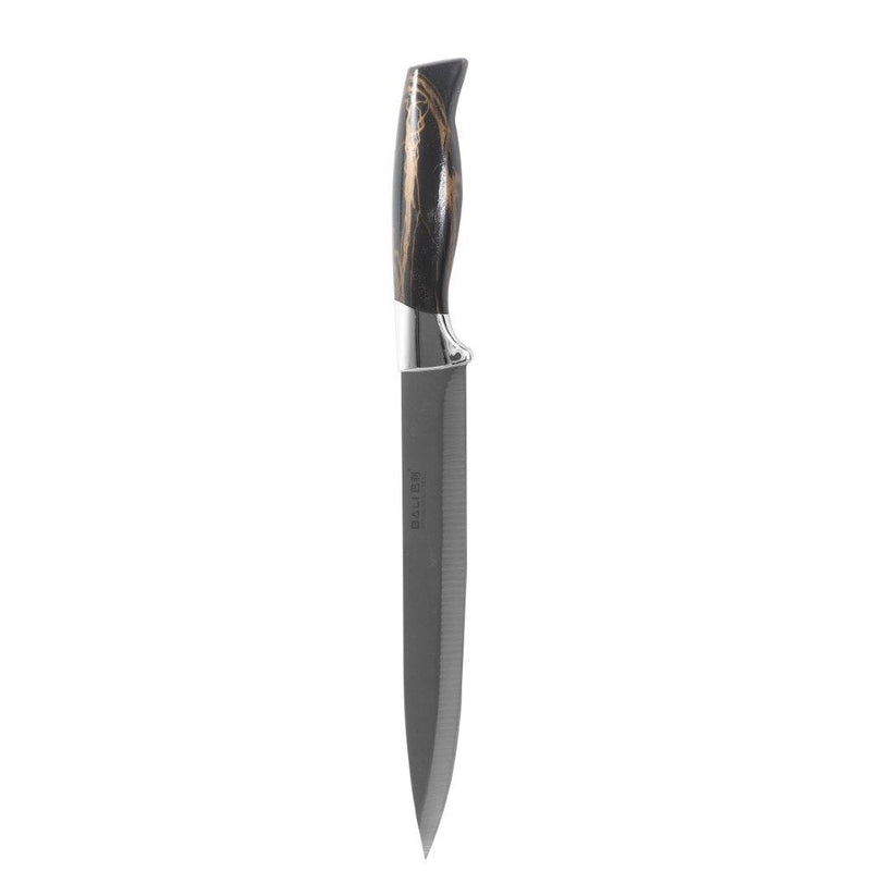 Premium Quality Stainless Steel Chef Kitchen Knife Set of 7 Pcs Black Handle