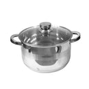 Stainless Steel Cooking Pot Stockpot Casserole Set of 3 Pcs 22,24,26 cm