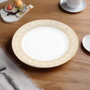 White Ceramic Tableware Ceramic Round Dinner Plate 8''