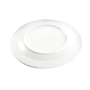 White Ceramic Tableware Ceramic Round Dinner Plate 8''