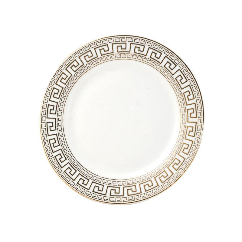 White Ceramic Tableware Ceramic Round Dinner Plate 10''