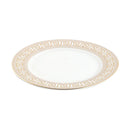 White Ceramic Tableware Ceramic Oval Serving Plate 10''