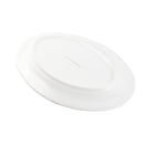 White Ceramic Tableware Ceramic Oval Serving Plate 10''