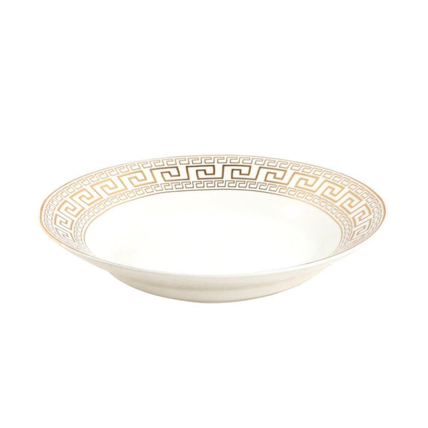 White Ceramic Tableware Ceramic Deep Pasta Noodle Soup Plate 6''