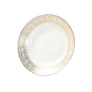 White Ceramic Tableware Ceramic Deep Pasta Noodle Soup Plate 6''