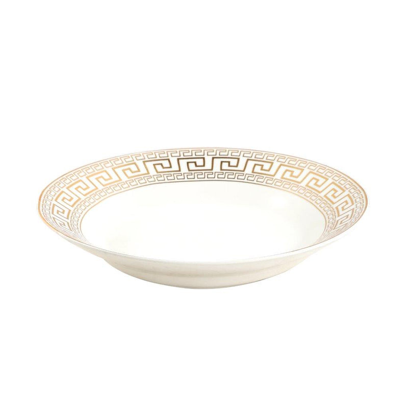 White Ceramic Tableware Ceramic Deep Pasta Noodle Soup Plate 8''