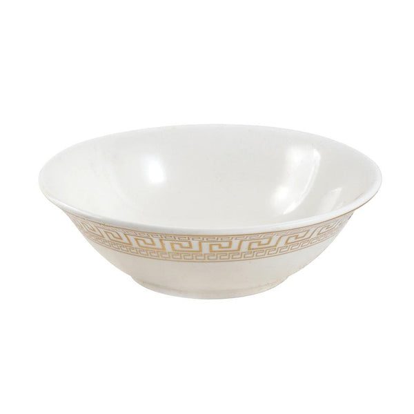 White Ceramic Tableware Ceramic Cereal Bowl Soup Bowl 7''