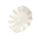 White Ceramic Tableware Ceramic Ruffle Serving Platter 9"