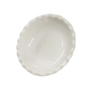 White Ceramic Tableware Ceramic Pie Dish Serving Bowl 8"