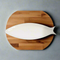 White Ceramic Tableware Ceramic Serving Plate Fish Design  16"