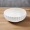 White Ceramic Tableware Ceramic Salad Bowl Serving Bowl 8"