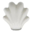 White Ceramic Tableware Ceramic Serving Plate Leaf Design  11"