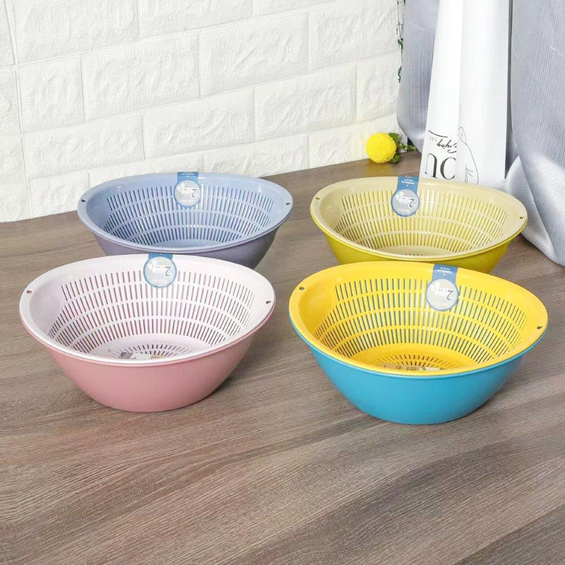 Multipurpose Plastic Fruit and Vegetables Rice Basin Strainer Basket 0.00934472 cm