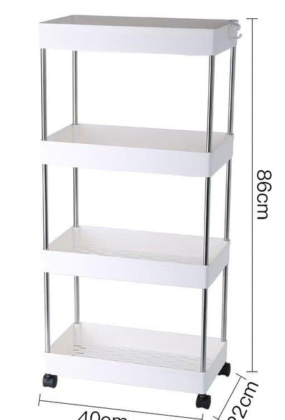 Kitchen Accessories Fruit & Vegetables Trolley Multi Tier Wheels 40*21.6*86.6 cm