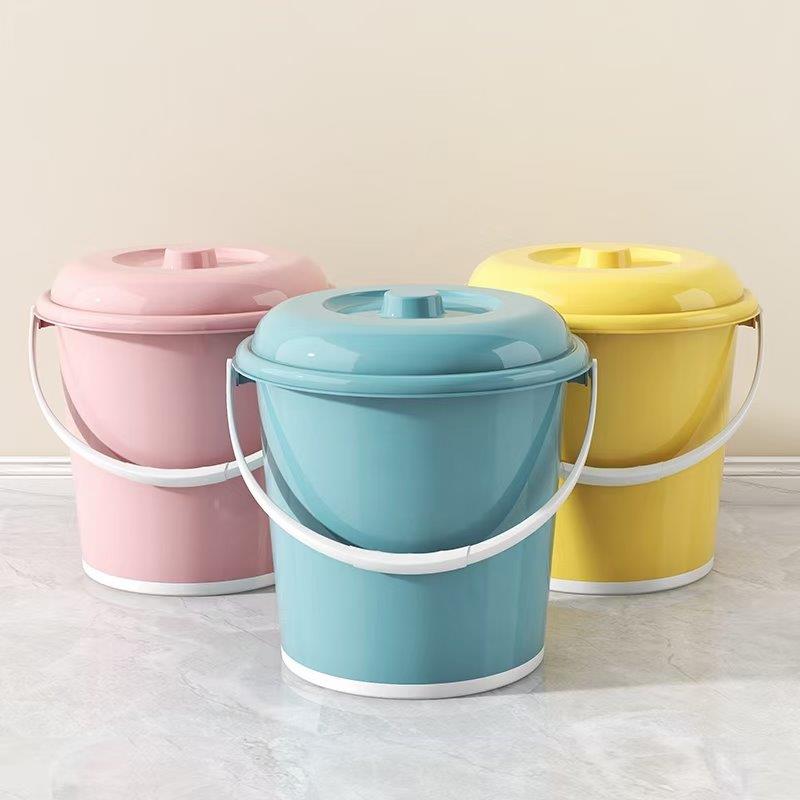 Multi-color Plastic Water Bucket Cleaning Bucket with Carry Handle 29.5*32 cm