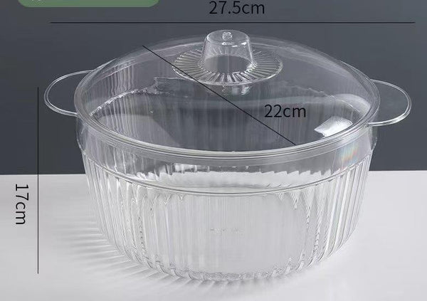 Multipurpose Clear Colour Plastic Storage Box Food Container 27.5*22*17 cm