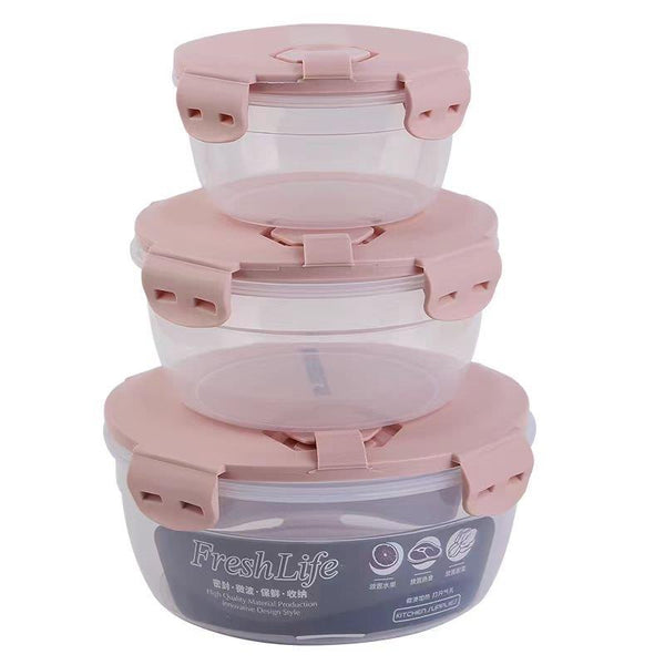 Multipurpose Mixed Colors Plastic Storage Box Food Container Set of 3 Pcs 1300 ml 
800 ml
8 400 ml