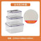 Multipurpose Clear Colour Plastic Storage Box Food Container Set of 3 Pcs 0.5L+1.15L+2.15L