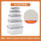 Multipurpose Clear Color Plastic Storage Box Food Container Set of 5 Pcs 0.5L+1.15L+2.15L+3.38L+5.3L