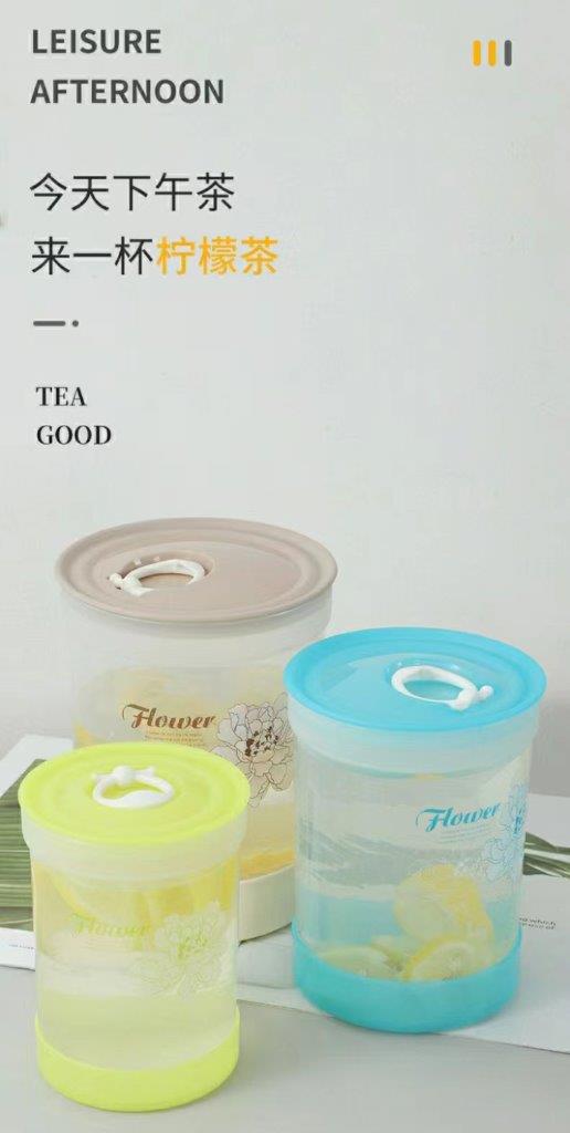 Multipurpose Mixed Colours Plastic Storage Box Food Container Set of 3 Pcs