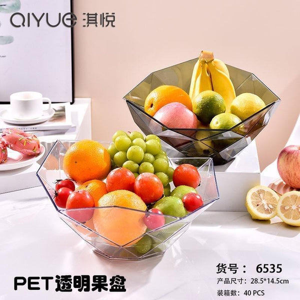 Acrylic Fruit and Salad Pasta Serving Bowl Fruit Plate 28.5*14.5 cm