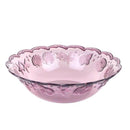 Colored Embossed Pattern Round Plastic Fruit Bowl 270*70 cm