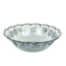 Coloured Embossed Pattern Round Plastic Fruit Bowl 270*70 cm