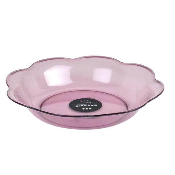 Coloured Embossed Pattern Round Plastic Fruit Bowl 283*53 cm