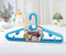 Colourful Plastic Wardrobe Cloth Hangers Pack of 5 Pcs 46.5*22.2 cm