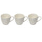 Ceramic Latte Cups Coffee Mug Set of 3 Pcs 8.5*7.6 cm