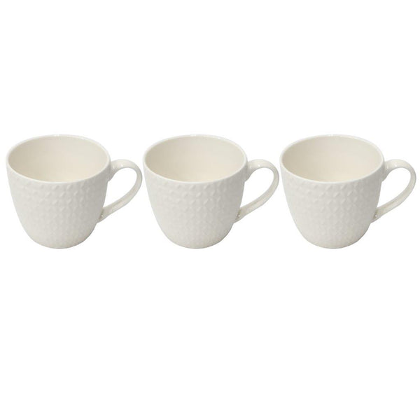Ceramic Latte Cups Coffee Mug Set of 3 Pcs 8.5*7.6 cm