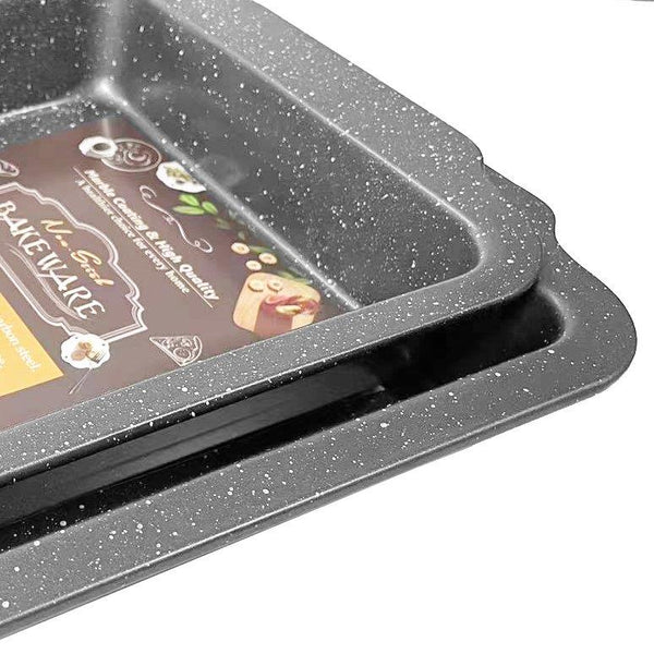 Mable Non Stick Bakeware Oven Pan Baking Tray Roasting Pan with Handle 26.5*23*4.7 cm 
416g