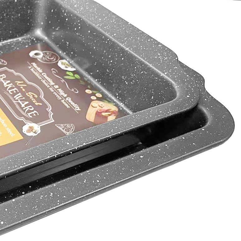 Mable Non Stick Bakeware Oven Pan Baking Tray Roasting Pan with Handle 30*26.6*4.5 cm 
505g