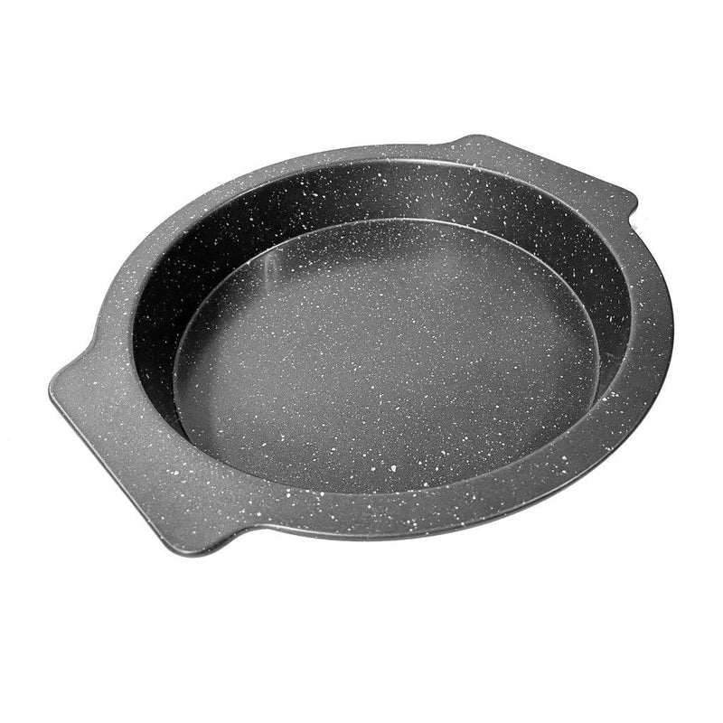 Marble Non Stick Bakeware Round Cake Pan Baking Tray with Handle 28.5*26.5*4.1 cm 
401g