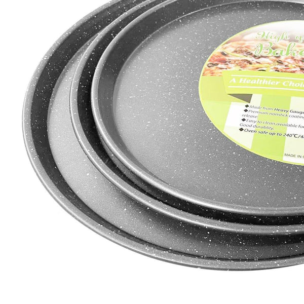 Marble Non Stick Bakeware Round Pizza Pan Baking Tray Flat Plate 31.5*29*1.7 cm 
401g
