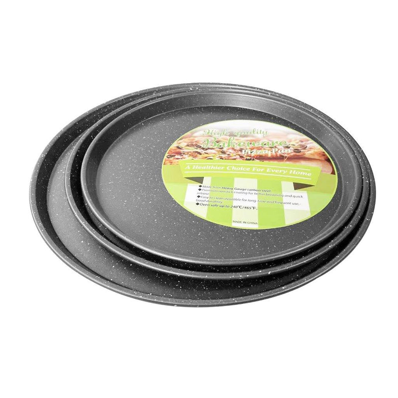 Marble Non Stick Bakeware Round Pizza Pan Baking Tray Flat Plate 35.5*33.5*1.7 cm 
540g