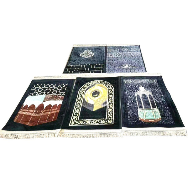 Mix Design Soft Fabric Muslim Prayer Mat Janamaz 80x120 cm