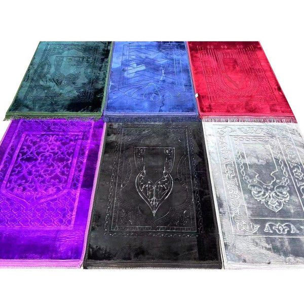 Mix Design Soft Fabric Muslim Prayer Mat Janamaz 80x120 cm