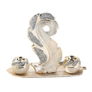 Ceramic Hand Crafted Gold Abstract Shaped Candleholder Plate 41.5*19*10.5/16*6.5*30/8.5*8.5*8 cm