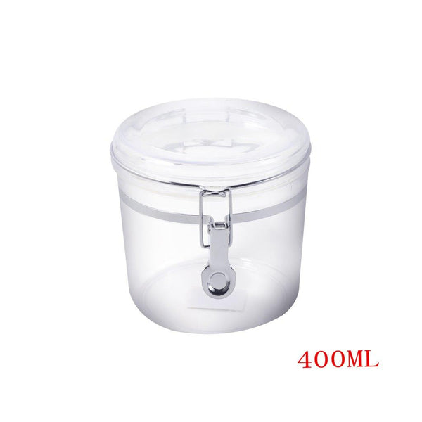 Premium Quality Clip Top Airtight Acrylic Canister Set of 3 Pcs 400 ml 10*9