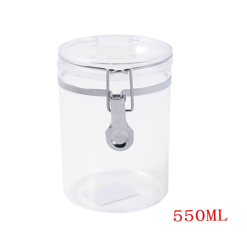 Premium Quality Clip Top Airtight Acrylic Canister Set of 3 Pcs 550 ml 10*11.5