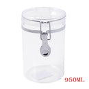 Premium Quality Clip Top Airtight Acrylic Canister Set of 3 Pcs 950 ml 10*17.5