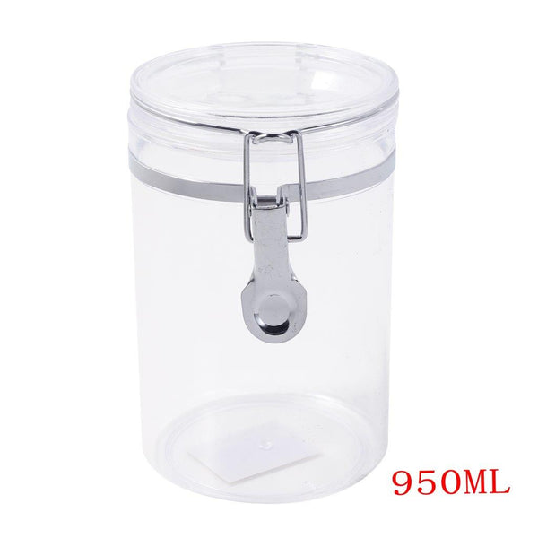 Premium Quality Clip Top Airtight Acrylic Canister Set of 3 Pcs 950 ml 10*17.5