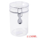 Premium Quality Clip Top Airtight Acrylic Canister Set of 3 Pcs 1130 ml  13*13