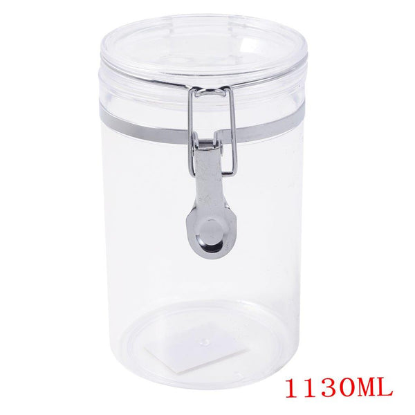 Premium Quality Clip Top Airtight Acrylic Canister Set of 3 Pcs 1130 ml  13*13