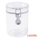 Premium Quality Clip Top Airtight Acrylic Canister Set of 3 Pcs 1600 ml 13*17.5